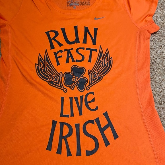 Nike Dri-fit Run fast Live Irish shamrock shirt size XS - Picture 2 of 9